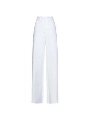 Spodnie z tkaniny Max Mara Studio białe