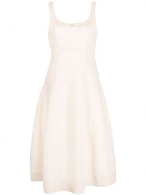 Ленена рокля Chloé бяло