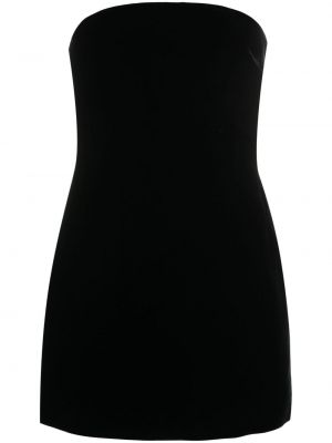 Aksamitna sukienka mini Wardrobe.nyc czarna