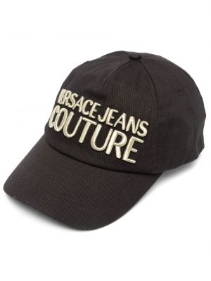 Cappello con visiera ricamato Versace Jeans Couture nero