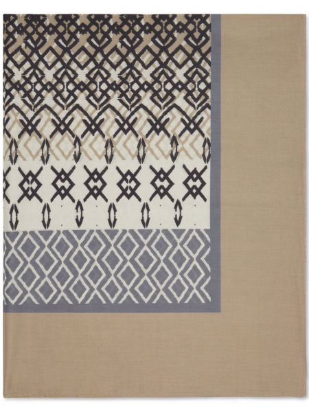 Schal aus baumwoll mit print Brunello Cucinelli