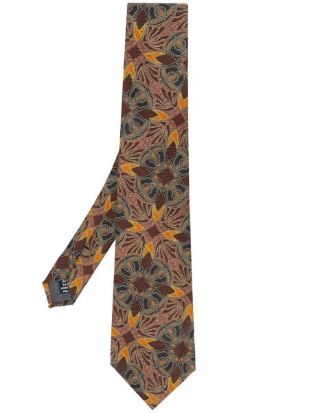Corbata con estampado abstracto Gianfranco Ferré Pre-owned marrón