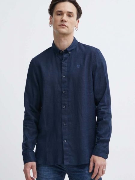Lanena srajca Timberland modra