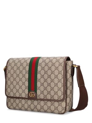 Чанта през рамо Gucci бежово