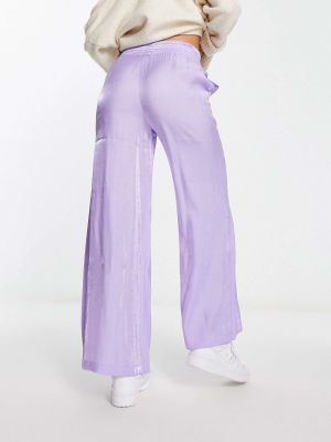 Прямые брюки Monki фиолетовые