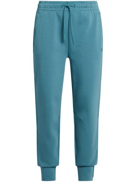 Bavlněné kalhoty Lacoste modré