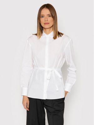 Hugo Košile Eveyla 50460110 Bílá Oversize Fit