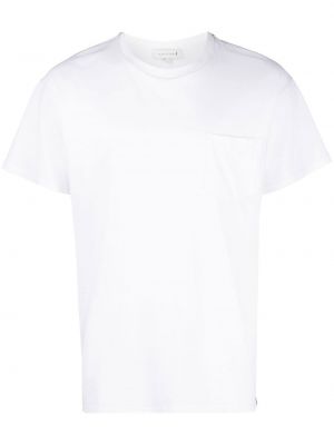 Kokvilnas t-krekls ar kabatām Mackintosh balts