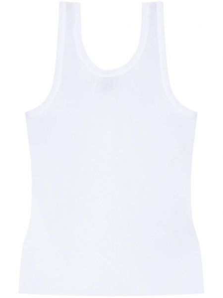 Tanktop i jacquard stof Vetements hvid