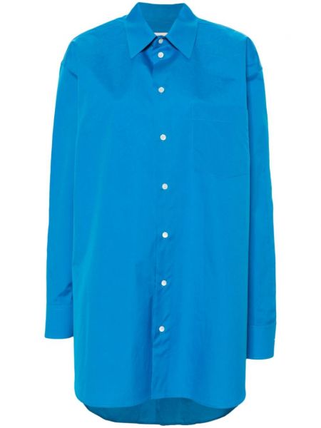 Βαμβακερό μακρύ πουκάμισο Marni μπλε