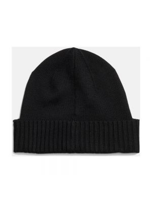 Haftowana czapka wełniana Ralph Lauren czarna