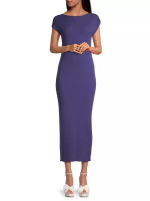 Длинное платье Emporio Armani фиолетовое
