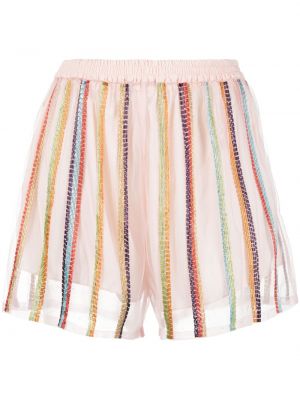 Shorts med pärlor Forte Forte rosa