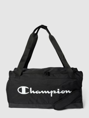 Czarna torba z nadrukiem Champion