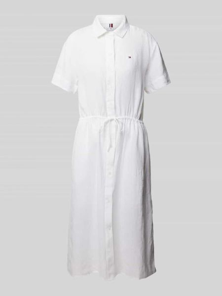 Sukienka koszulowa Tommy Hilfiger biała