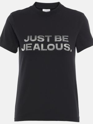 Džerzej bavlnené tričko Vetements čierna