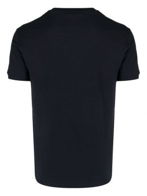T-shirt brodé en coton Dolce & Gabbana bleu