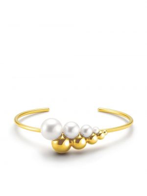 Bracelet avec perles Tasaki jaune