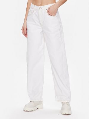 Laza szabású nadrág Bdg Urban Outfitters fehér