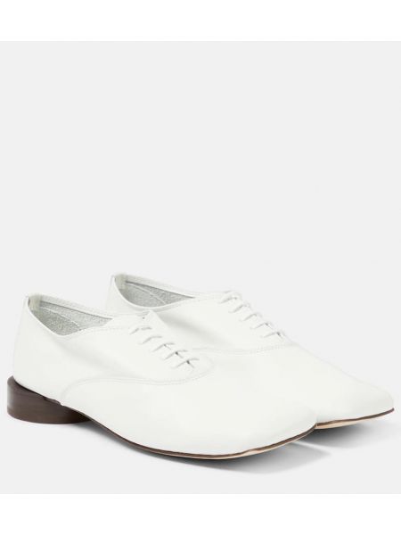 Kožne brogue cipele Jacquemus bijela