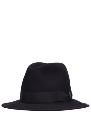 Veltinio kepurė Borsalino juoda