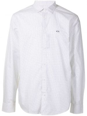 Camisa con bordado Armani Exchange blanco