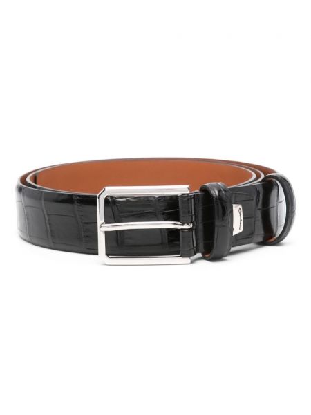 Ceinture à boucle Santoni noir