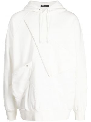Βαμβακερός φούτερ με κουκούλα με φερμουάρ Undercover λευκό