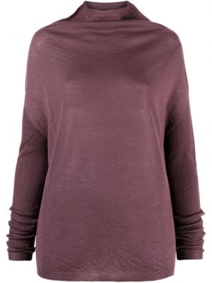 Kašmírový svetr Rick Owens fialový