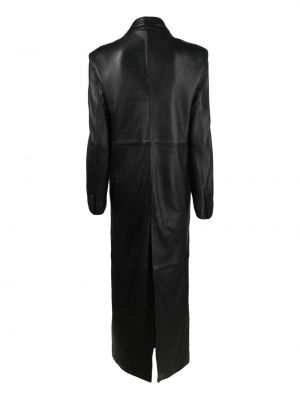 Kožený kabát Filippa K černý