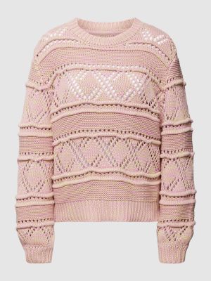 Dzianinowy sweter Moves różowy