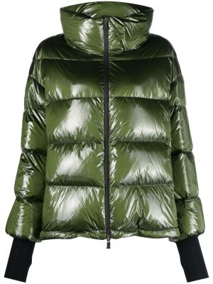Péřová bunda na zip Herno zelená
