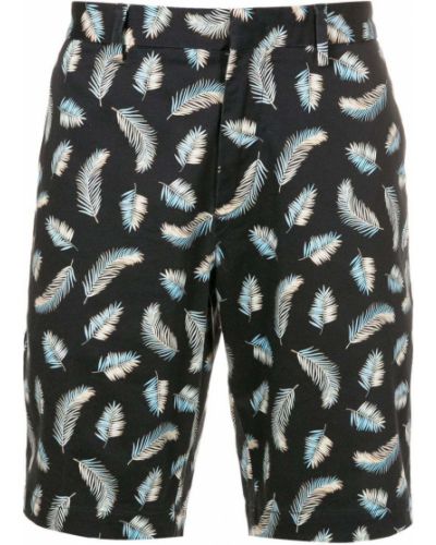 Bermuda kratke hlače sa perjem s printom Boss crna