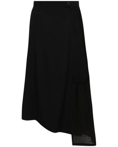 Шерстяная юбка Y`s, черная