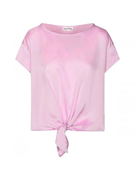 Polo majica sa dugačkim rukavima Sandro Ferrone ružičasta