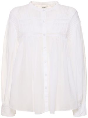 Camisa con botones de algodón Marant Etoile blanco