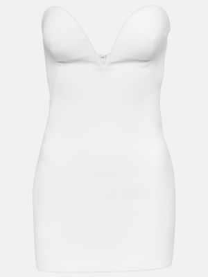Mini robe en crêpe Mônot blanc