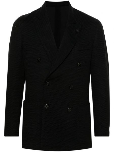 Dobbeltradet blazer Lardini sort