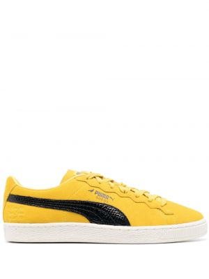 Sneakersy zamszowe Puma Suede żółte