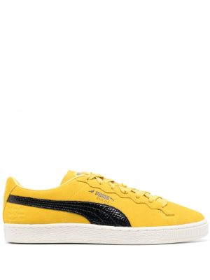 Szarvasbőr sneakers Puma Suede sárga