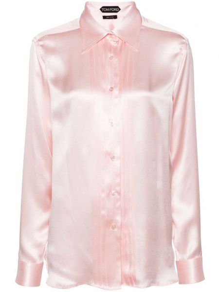 Копринена риза Tom Ford розово