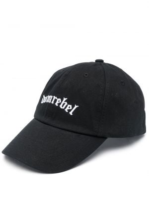 Brodert cap Domrebel svart