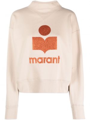 Sweatshirt mit print Marant Etoile beige