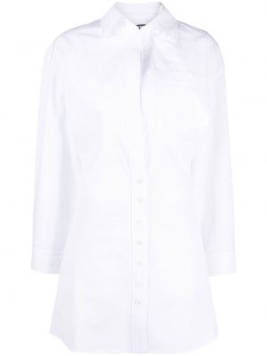 Φόρεμα σε στυλ πουκάμισο Jacquemus λευκό