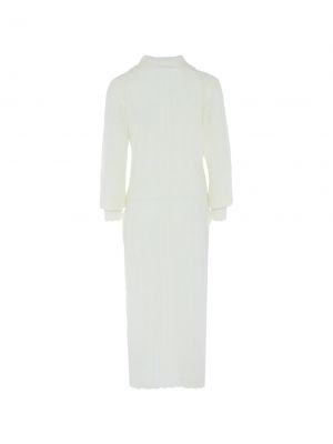 Плетена памучна рокля Faina бяло
