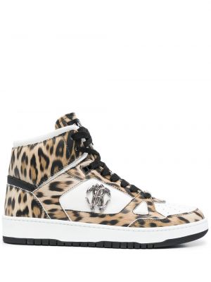Sneaker mit print mit leopardenmuster Roberto Cavalli