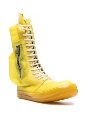Kotníkové boty Rick Owens žluté