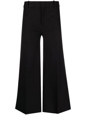 Bavlněné volné kalhoty Frame - černá