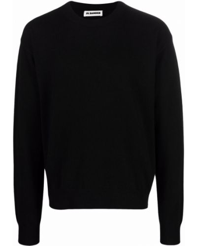 Jersey de cachemir de tela jersey con estampado de cachemira Jil Sander negro