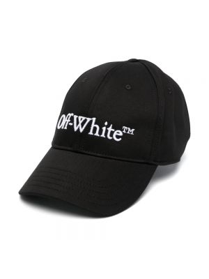 Cap aus baumwoll Off-white schwarz